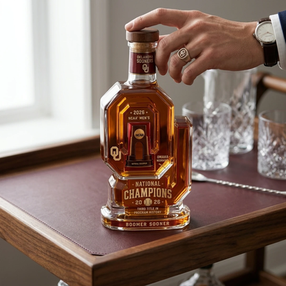 Oklahoma Sooners Baseball 2026 National Champions Commemorative Decanter
