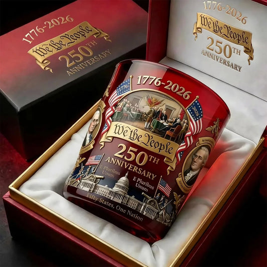 “We the People” 250th Anniversary Old Glory Glass