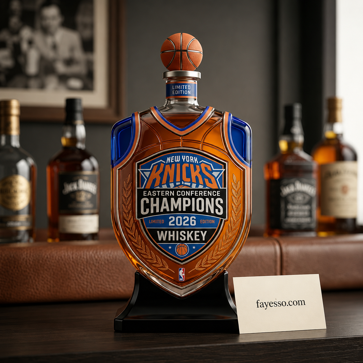 NY Knicks Champions Decanter