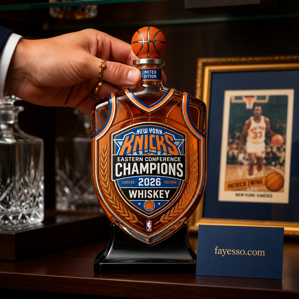 NY Knicks Champions Decanter