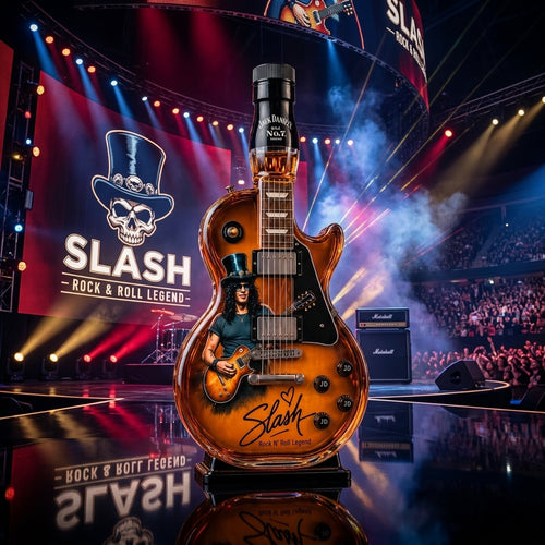 Slash × JD's Old No. 7 Guitar Limited Edition Rock Decanter Collectible Gift